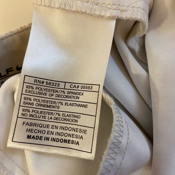 Nike dri fit golf pants size 12 beige white - Picture 5 of 5